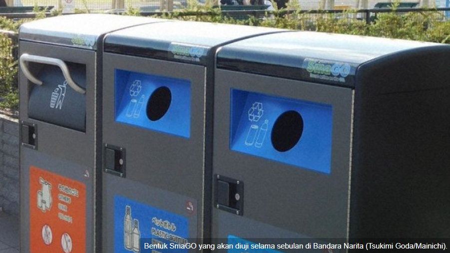 Tempat Sampah Pintar Bertenaga Surya Kini Ada di Bandara Narita!