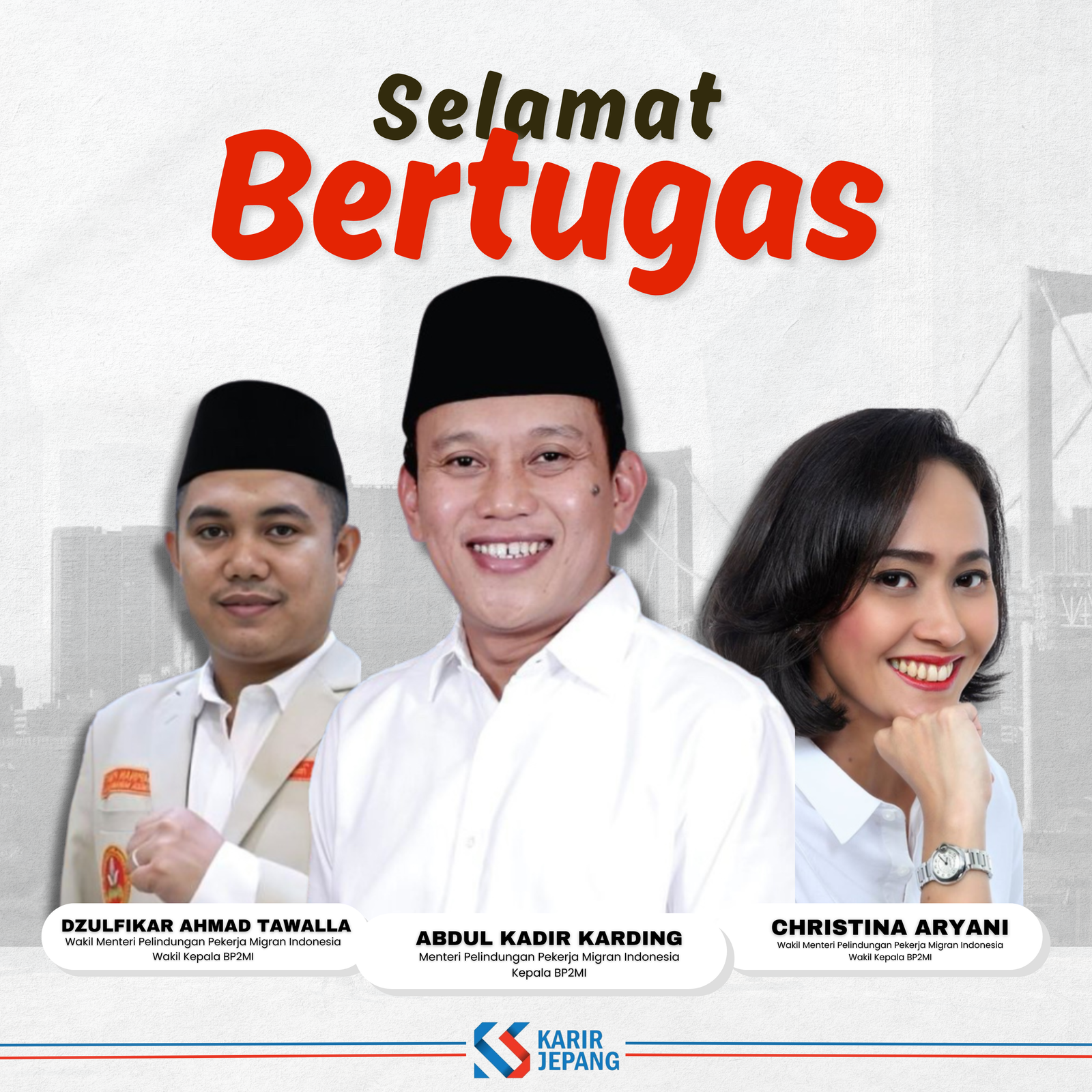 Menteri & Wakil Menteri Ketenagakerjaan Baru: Bersama Maju untuk Pekerja Migran Indonesia!